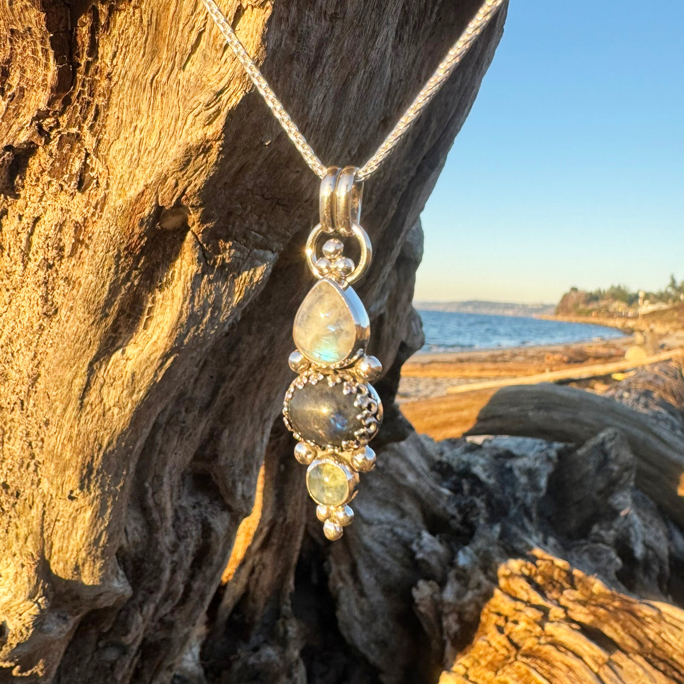 Trinity Blues Necklace
