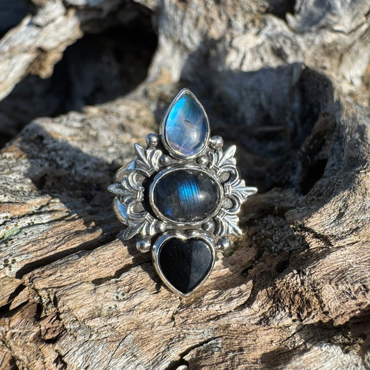 Trinity Heart Ring Size 5.5